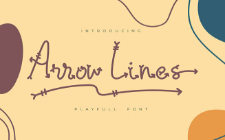 Arrow Lines | Playfull Font