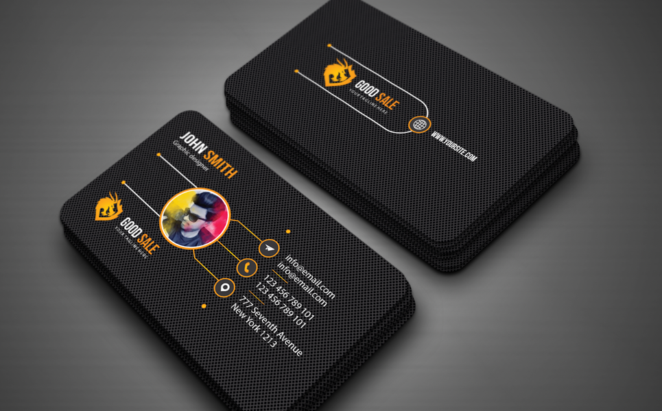 Business card Márkastílus sablon 125635