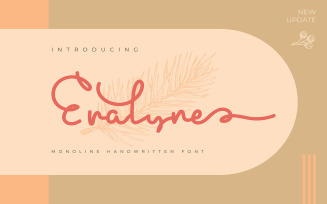 Eralyne | Monoline Handwritten Font