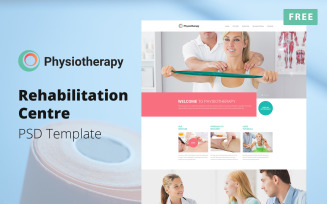 Physiotherapy - Rehabilitation Centre Design Free PSD Template