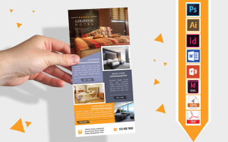 Rack Card | Hotel DL Flyer Vol-01 - Corporate Identity Template