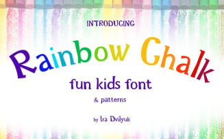Rainbow Chalk Fun Kids Font