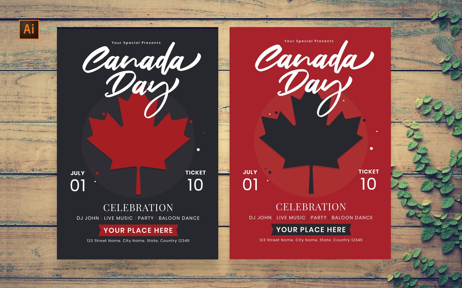 Kit Graphique #125713 Canada Jour Divers Modles Web - Logo template Preview