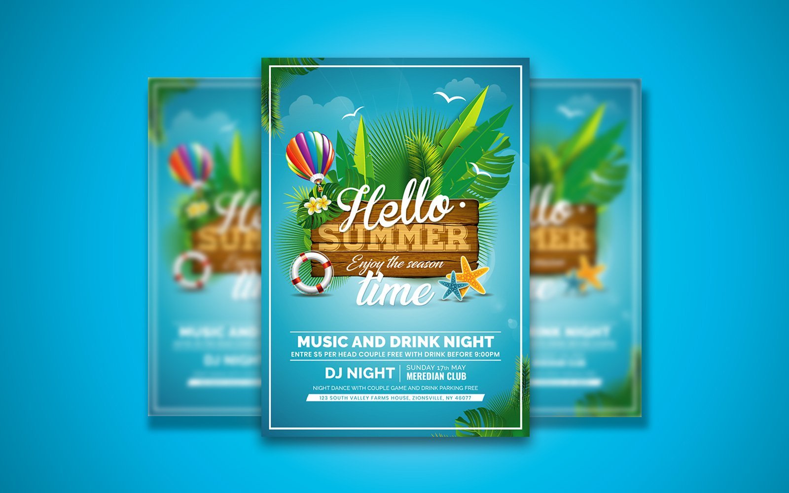 Template #125730 Poster Fun Webdesign Template - Logo template Preview