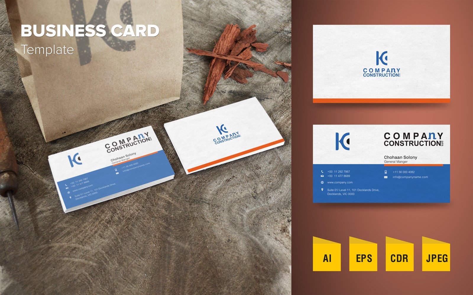 Template #125795 Business Card Webdesign Template - Logo template Preview