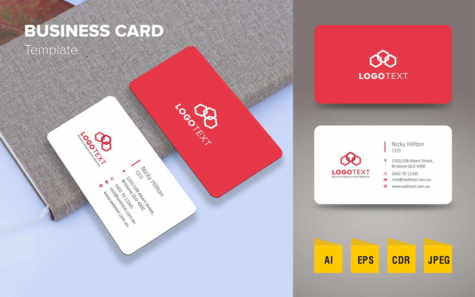 Plantilla De Identidad Corporativa "Elegant Business Card Design" #125790