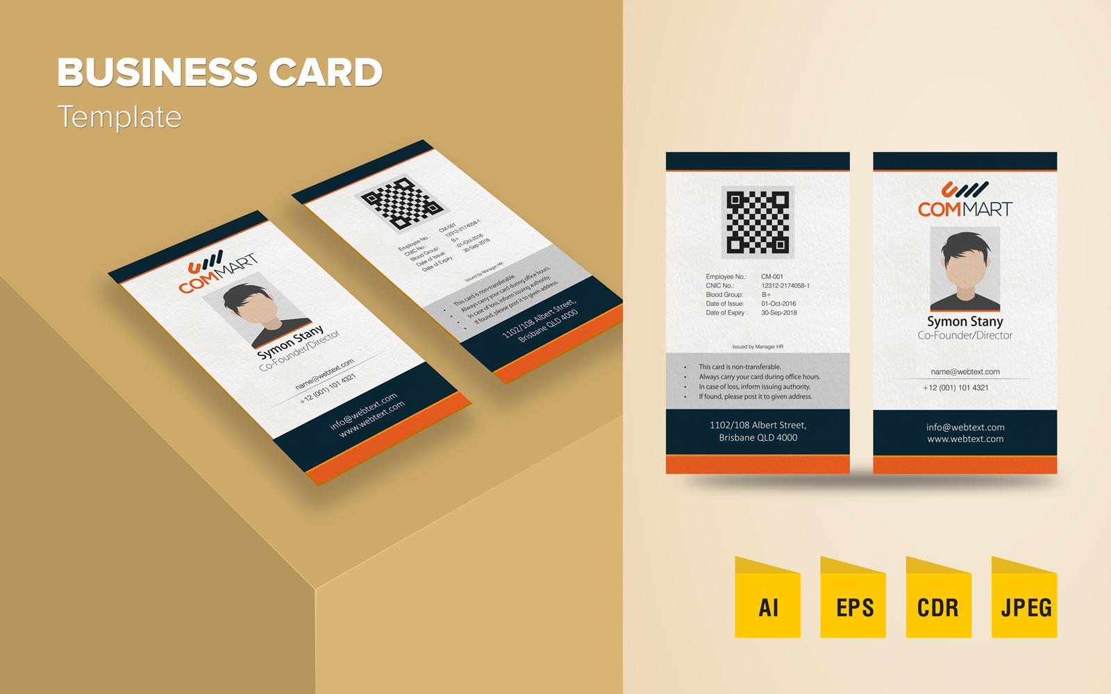 Plantilla De Identidad Corporativa "Elegant Business Card Design" #125792