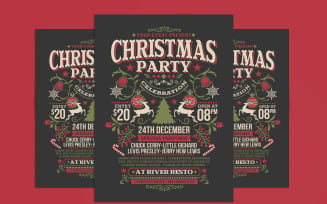Christmas Party Celebration Flyer - Corporate Identity Template