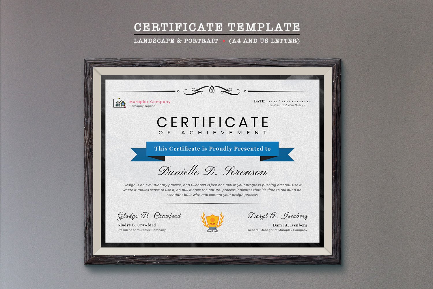 Professional Certificate Template 125934