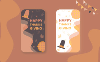 Thanksgiving Screens Design - Illustration