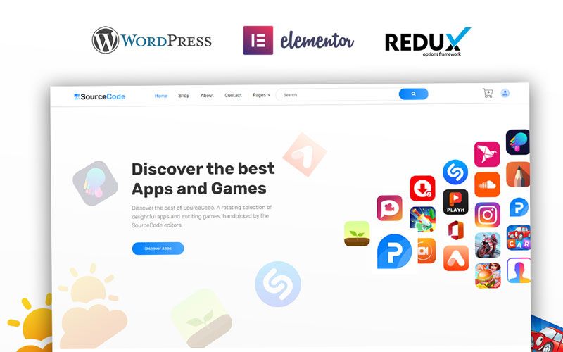 WooCommerce Theme namens "SourceCode - App Store Marketplace" #125954