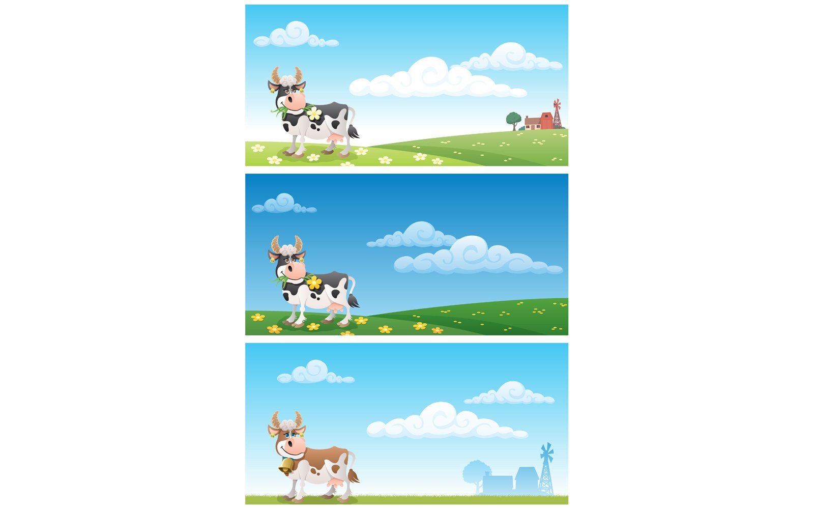 Kit Graphique #126296 Cow Cartoon Divers Modles Web - Logo template Preview