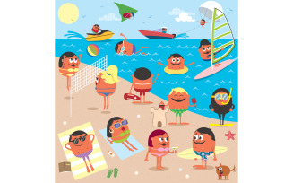 Beach - Illustration