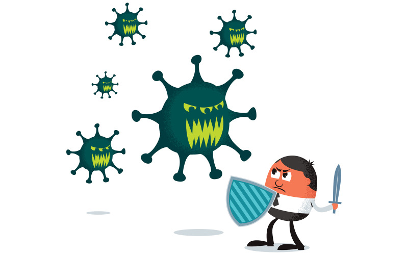 Fighting Virus - Illustration