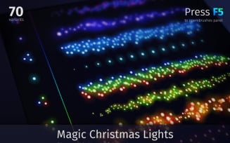 Magic Christmas Lights - Vector Image