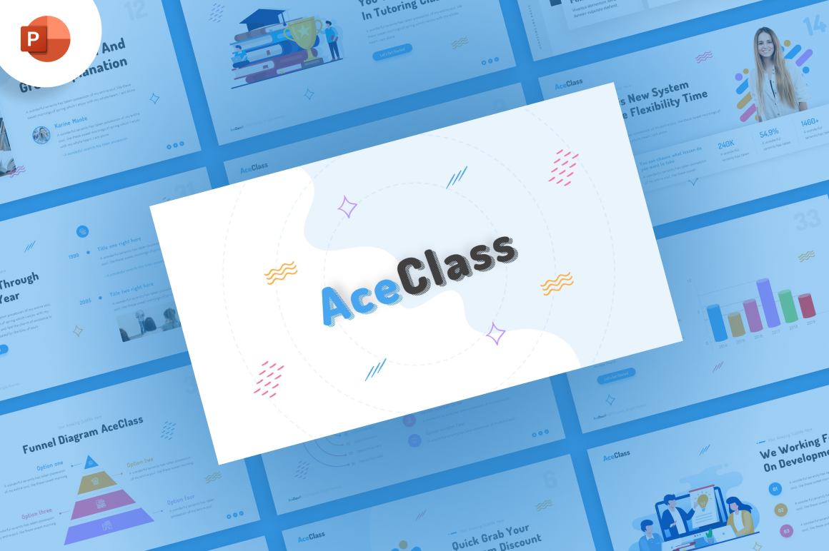 AceClass Education PowerPoint template