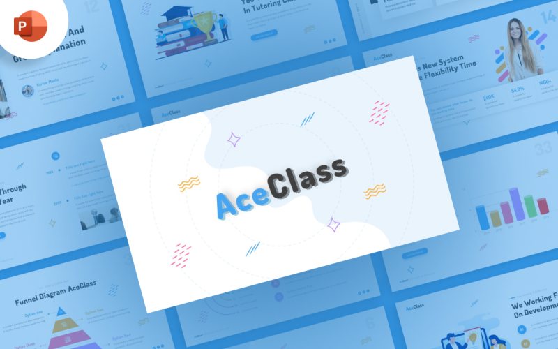 AceClass Education PowerPoint template PowerPoint Template