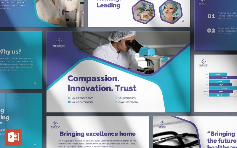 Medical Clinic Presentation PowerPoint template PowerPoint Template