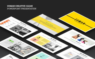 Suman Creative Clean Presentation PowerPoint template