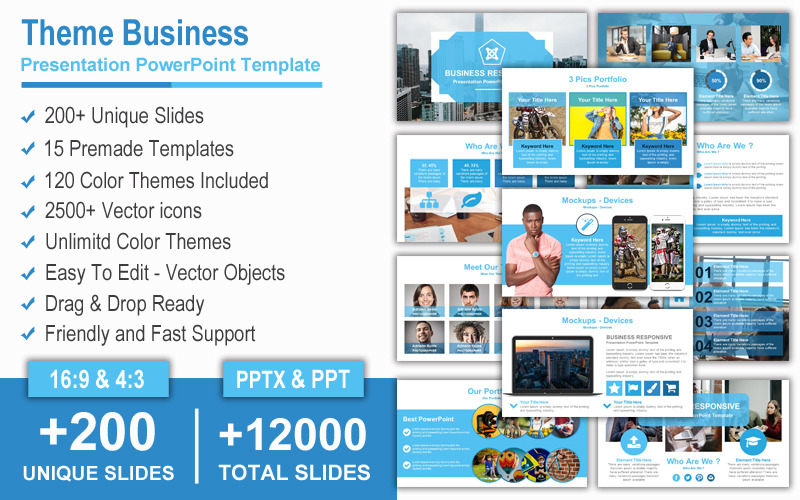 Theme Business Presentation PowerPoint template PowerPoint Template