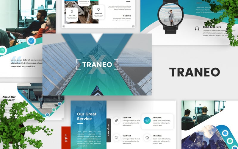 Traneo Business PowerPoint template PowerPoint Template