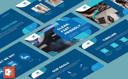 Car Wash Presentation PowerPoint Template