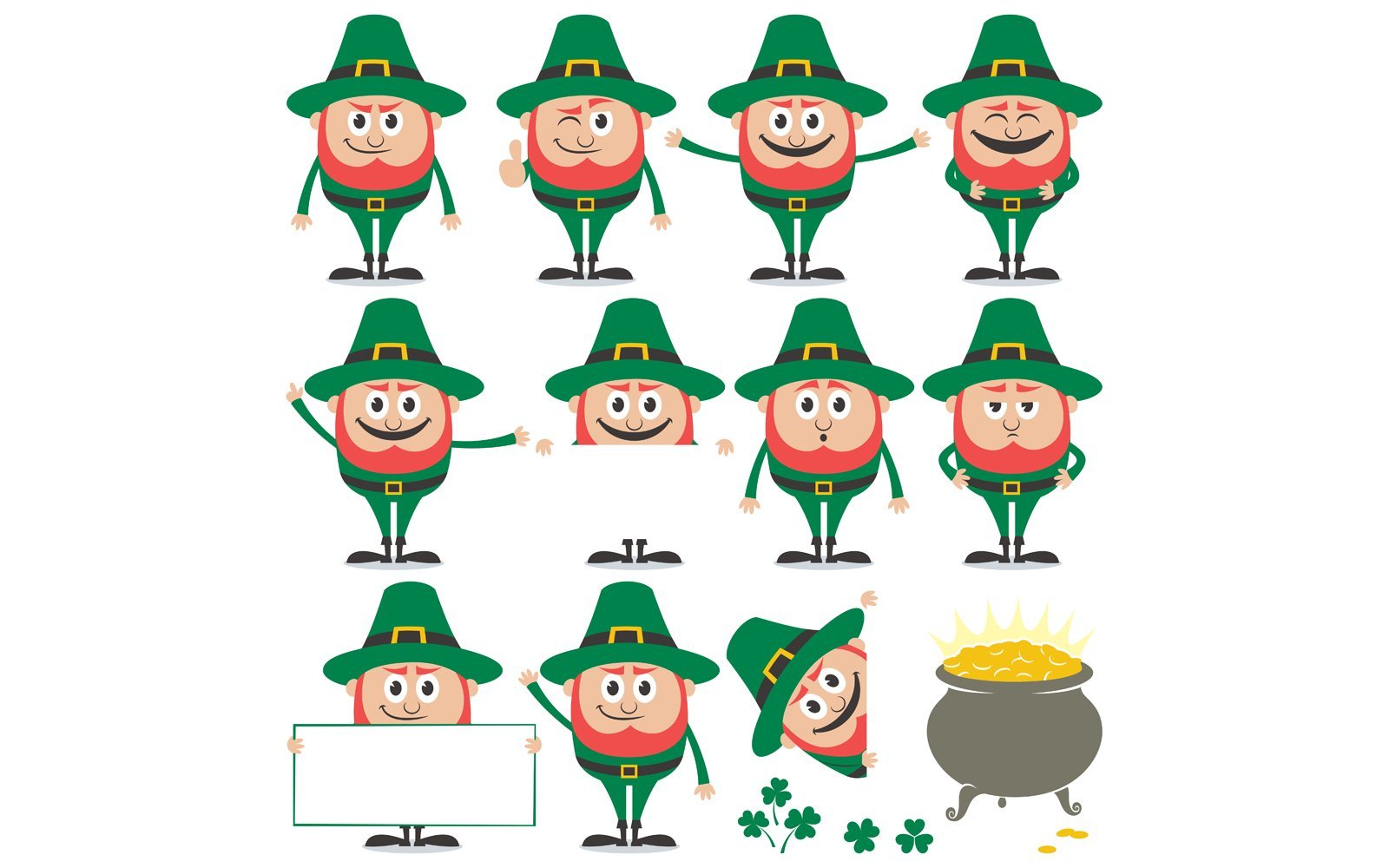 Kit Graphique #126496 Leprechaun Fairy Divers Modles Web - Logo template Preview