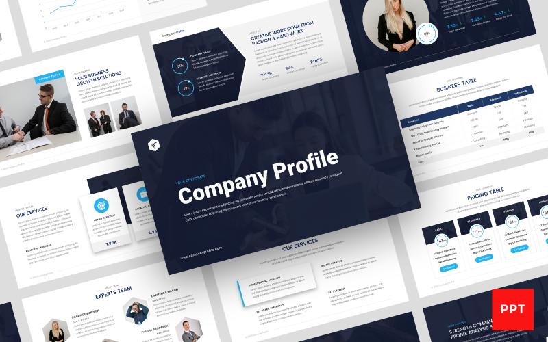 Company Profile Presentation PowerPoint template PowerPoint Template