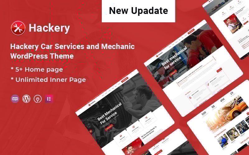 Hackery - тема WordPress для автосервисов и механики