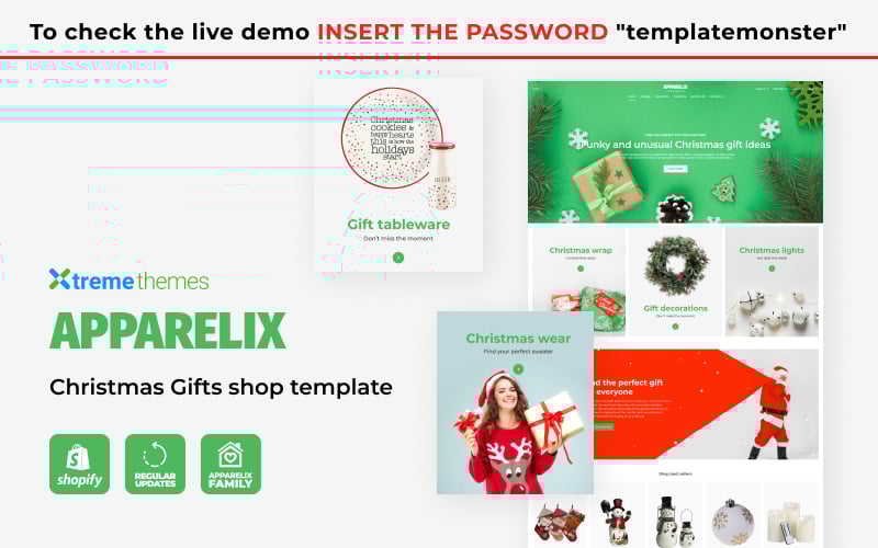 Responsive Apparelix Christmas Gifts Store Shopify #126446