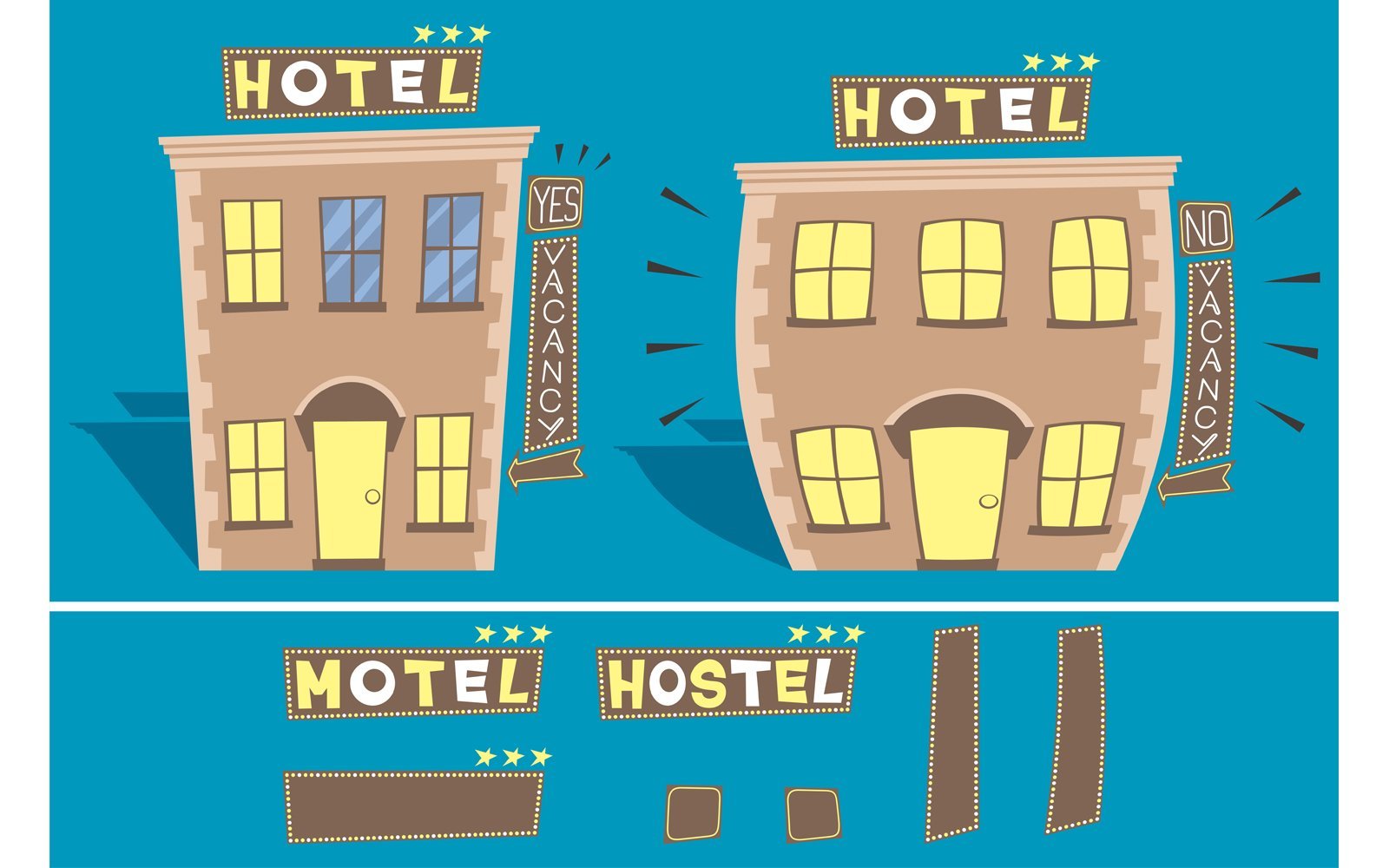 Kit Graphique #126511 Hotel Motel Divers Modles Web - Logo template Preview