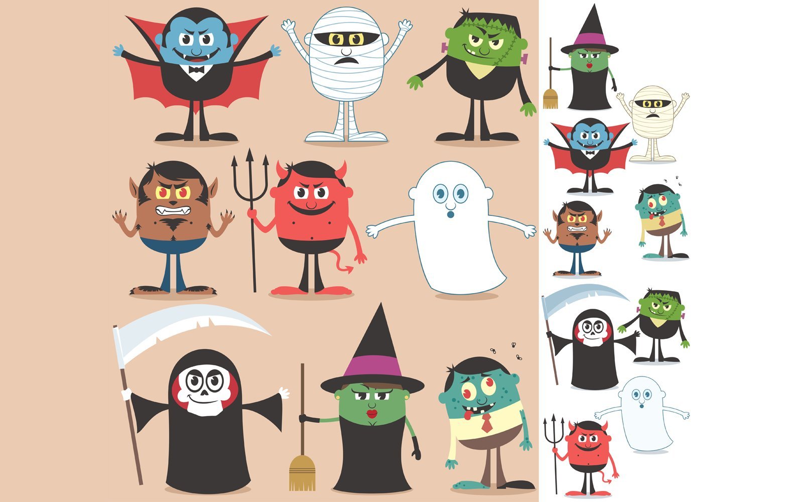 Kit Graphique #126517 Halloween Character Divers Modles Web - Logo template Preview