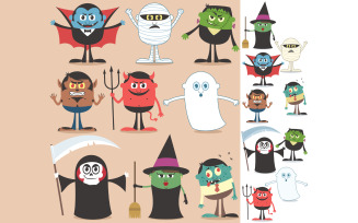 Halloween Characters - Illustration