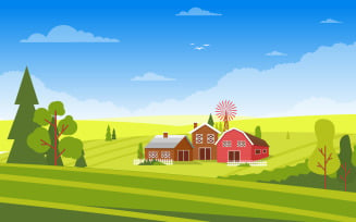 Agriculture Field Farm - Illustration