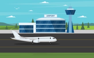 Aircraft Plane Airport - Illustration
