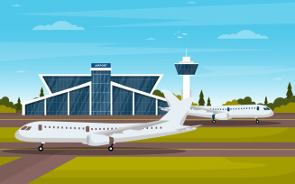 Airport Building Terminal - Illustration