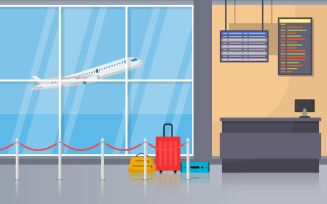 Airport Gate Hall - Illustration