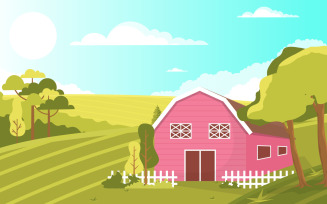 Farm Field Agriculture - Illustration