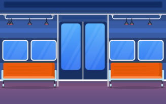 Railway Public Transport - Illustration