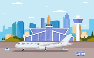 Terminal Airport Building - Illustration