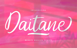 Daitane | Beauty Modern Cursive Font