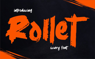 Rollet | Scary Font