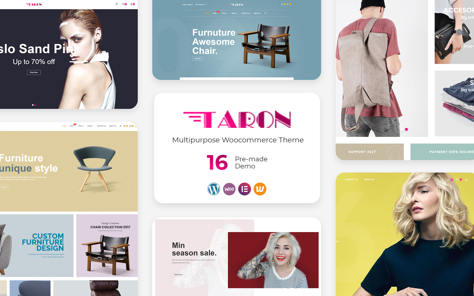 "Taron - Multipurpose" thème WooCommerce adaptatif #126723