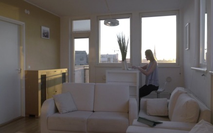 Doing job and household chores at home people - Stock Video