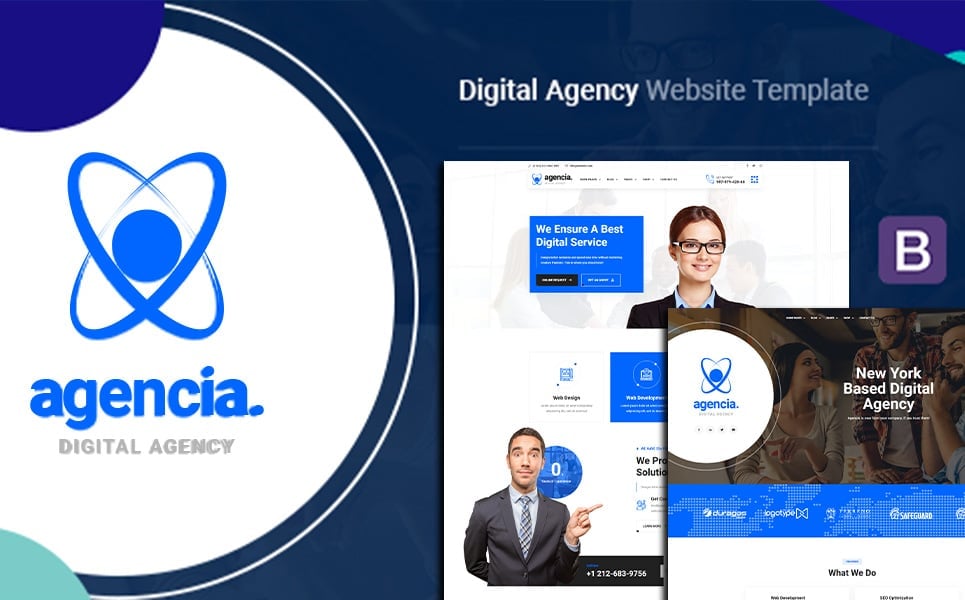 Template #136122 Agency Agency Webdesign Template - Logo template Preview