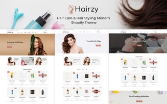Hairzy - Hair Care And Hair Styling Modern Shopify Theme