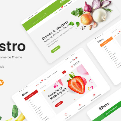 WooCommerce шаблон "Bistro - Organic & Food" #136120
