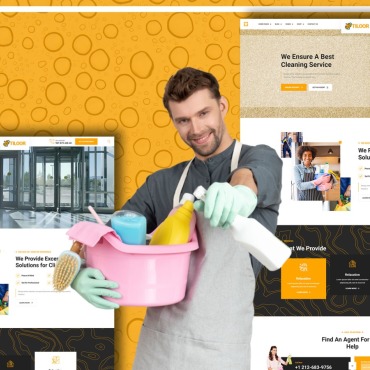 Cleaner Cleaning Website Templates 136546