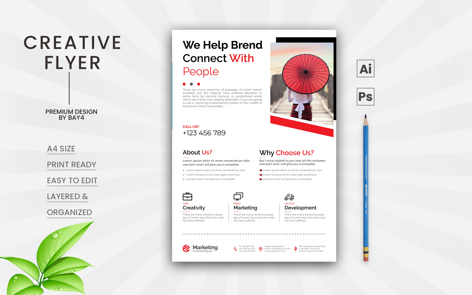 Template #136567 Flyer Business Webdesign Template - Logo template Preview