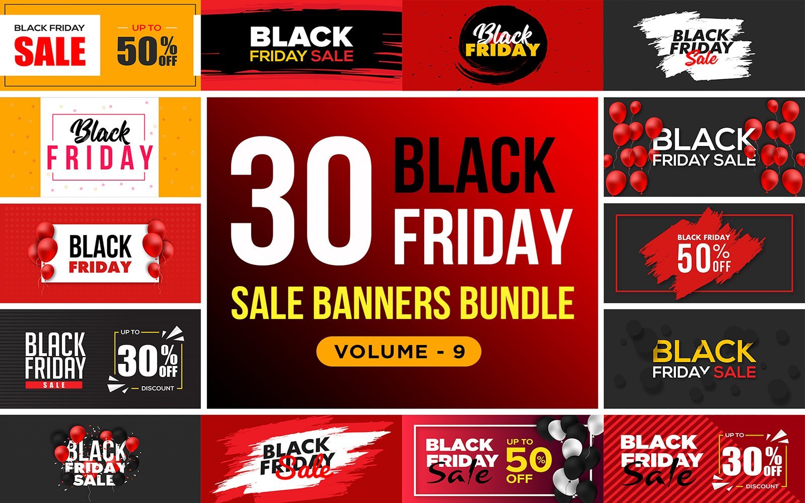 Kit Graphique #136605 Black Friday Divers Modles Web - Logo template Preview